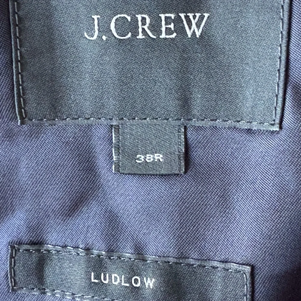J Crew Ludlow Wool Men’s Sport Coat Blue 2 Button‎ Size 38R Tollegno 1900 Preppy